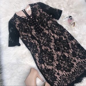 Love Tree Black Lace Dress